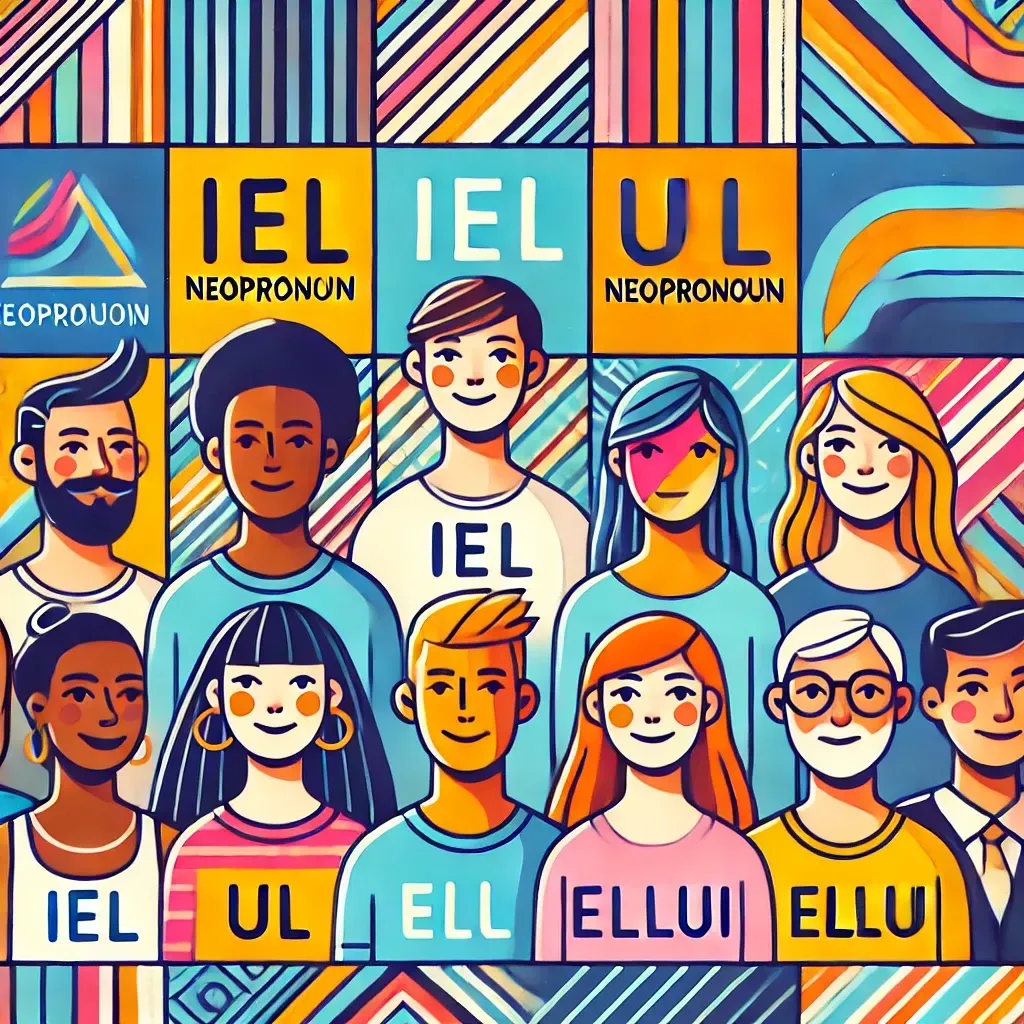 Illustration des néopronoms et leur usage.