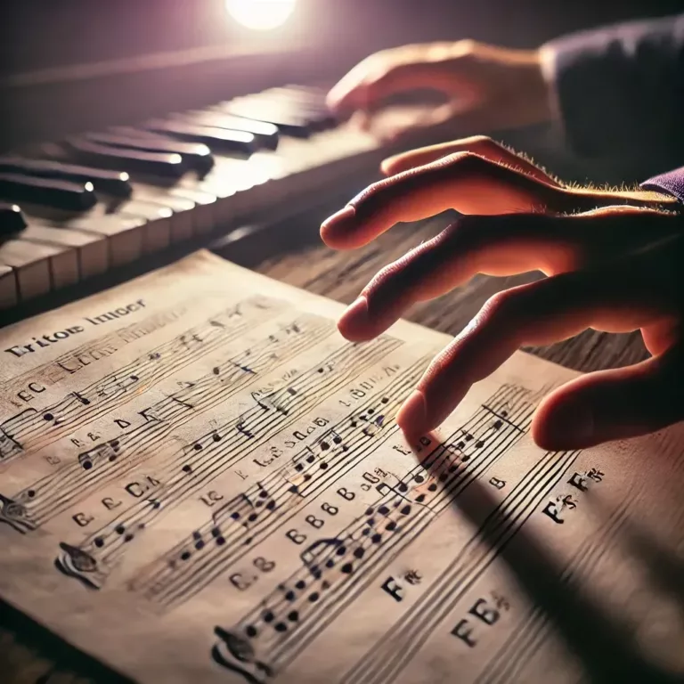 Partition illustrant un triton, intervalle musical dissonant surnommé "l'accord du diable".